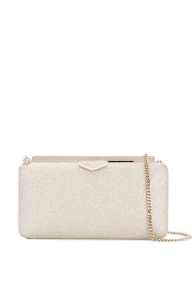 shimmering Ellipse clutch Jimmy Choo | ELLIPSEDGZPLATINUMICE